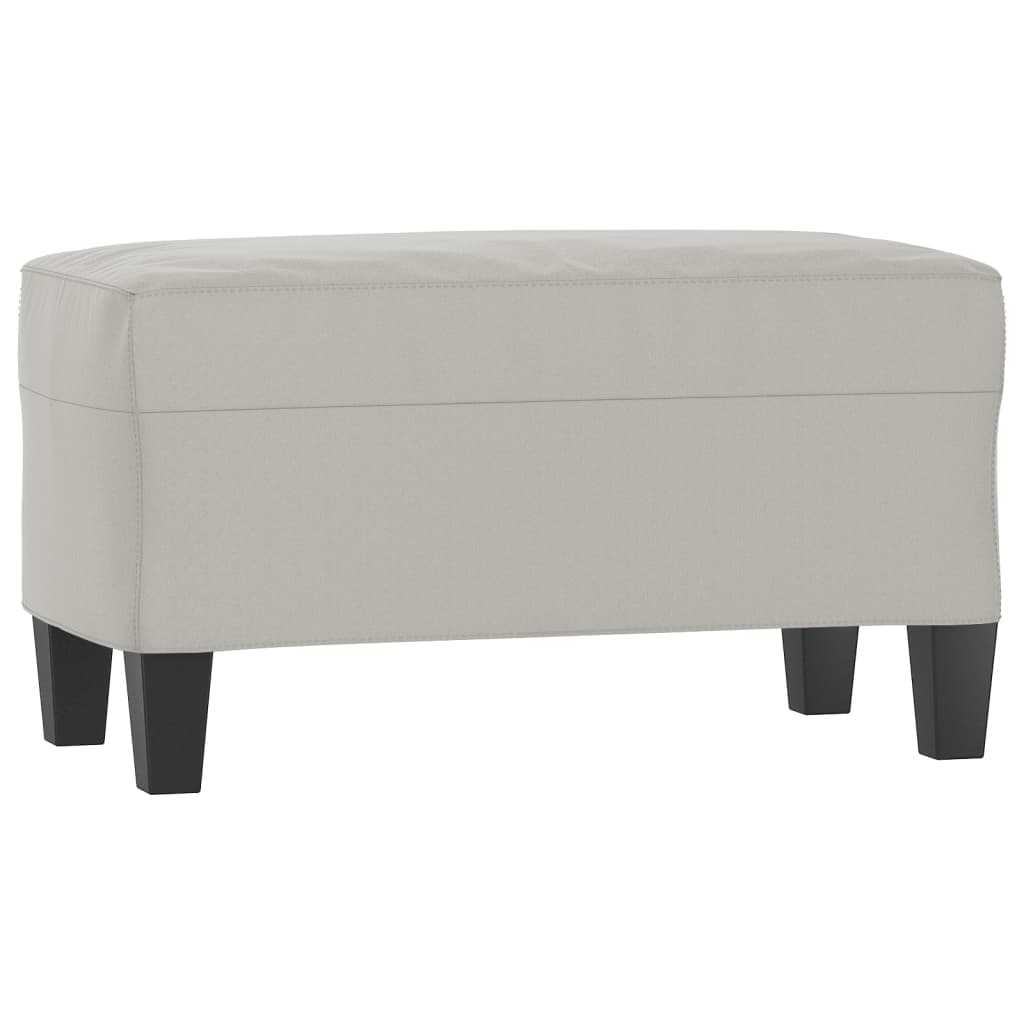 vidaXL Bancă, gri deschis, 70x35x41 cm, microfibră vidaXL Bancă, gri deschis, 70x35x41 cm, microfibră