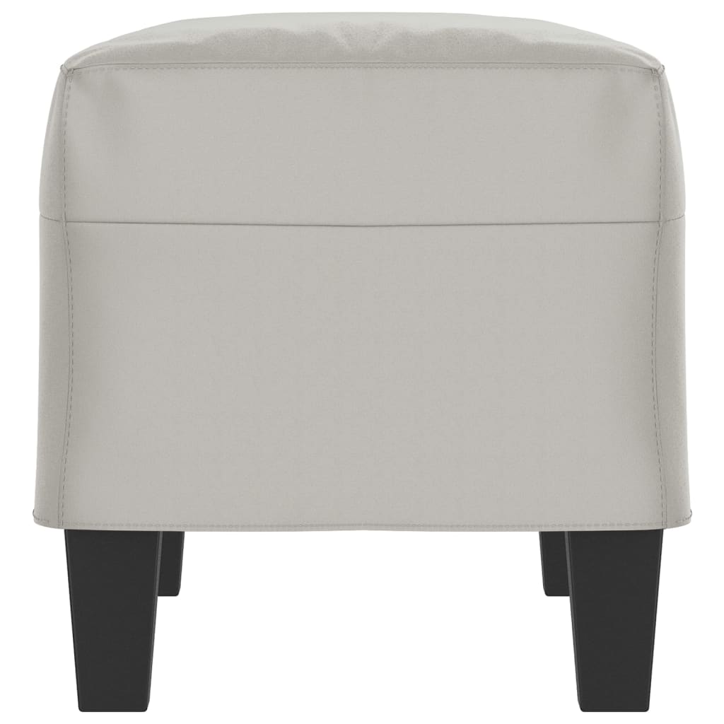 vidaXL Bancă, gri deschis, 70x35x41 cm, microfibră vidaXL Bancă, gri deschis, 70x35x41 cm, microfibră