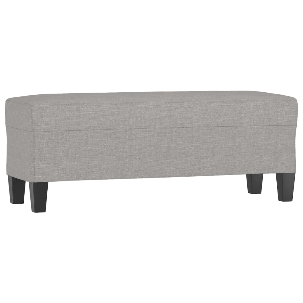 vidaXL Bancă, gri deschis, 100x35x41 cm, textil vidaXL Bancă, gri deschis, 100x35x41 cm, textil