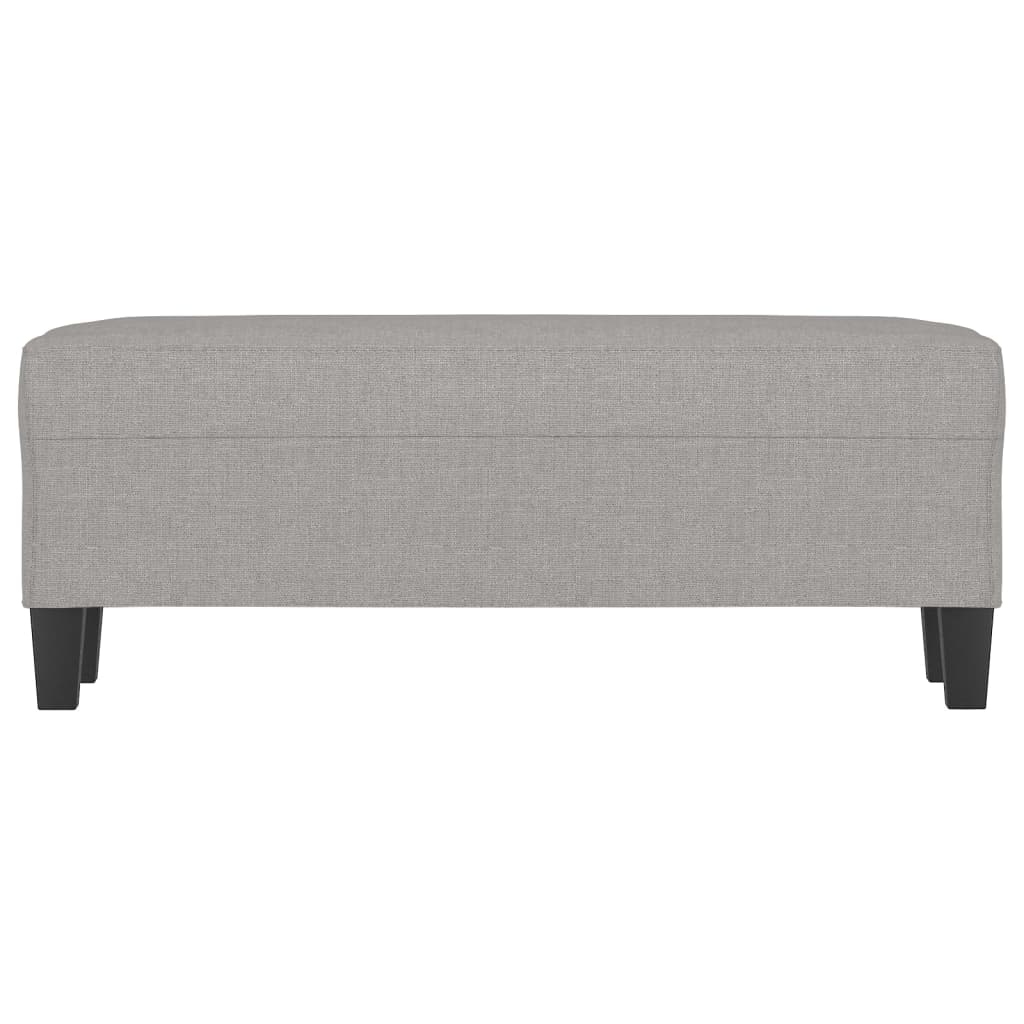 vidaXL Bancă, gri deschis, 100x35x41 cm, textil vidaXL Bancă, gri deschis, 100x35x41 cm, textil