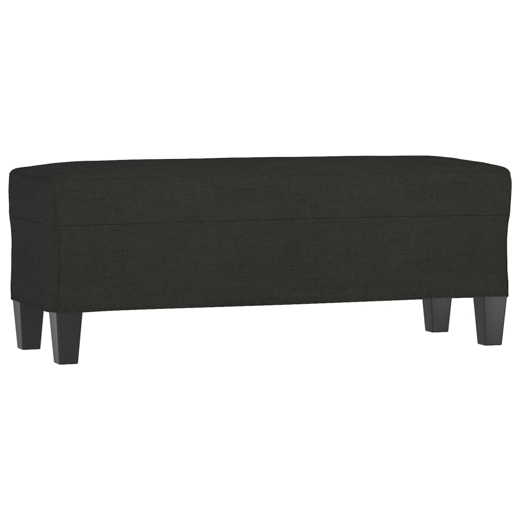 vidaXL Bancă, negru, 100x35x41 cm, textil vidaXL Bancă, negru, 100x35x41 cm, textil
