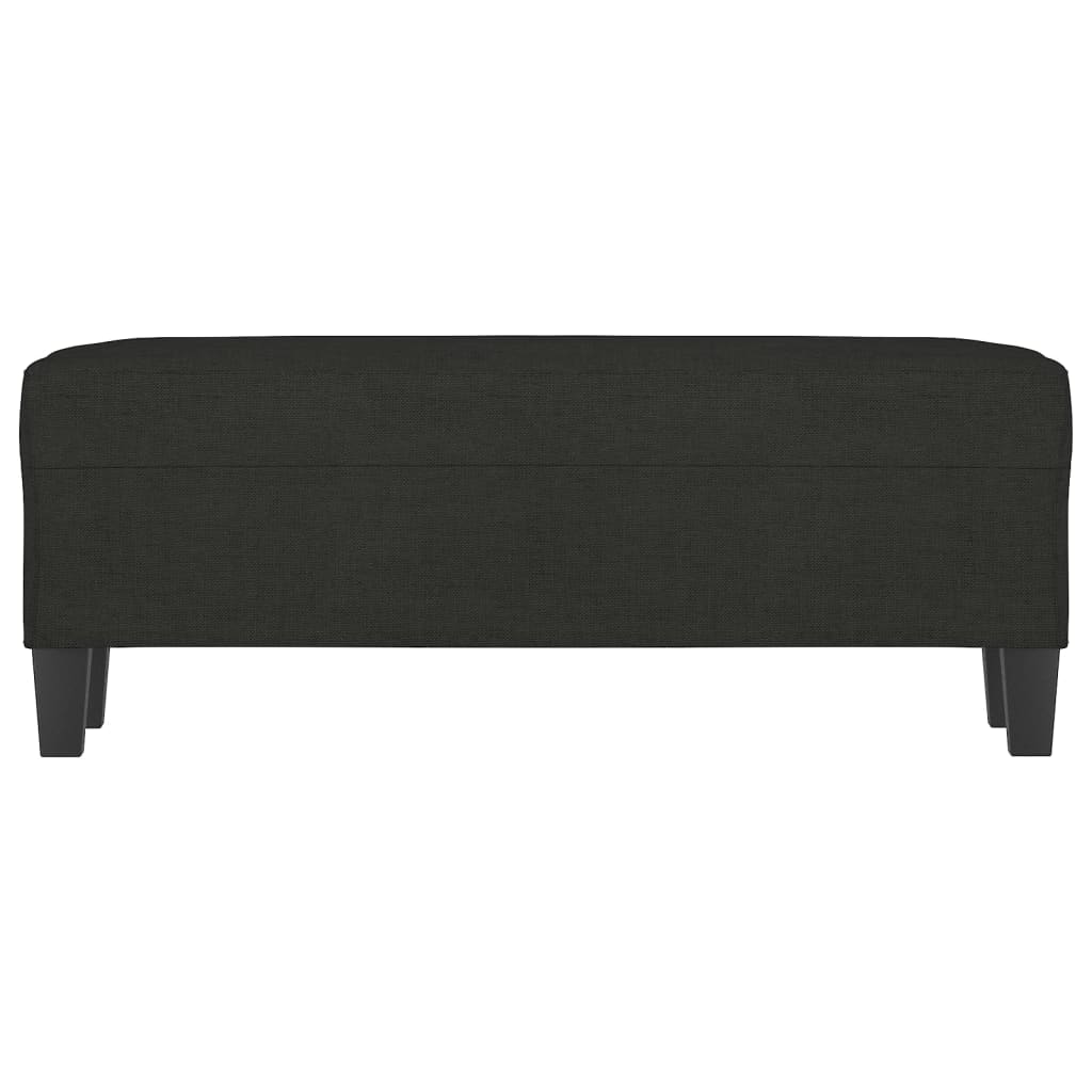 vidaXL Bancă, negru, 100x35x41 cm, textil vidaXL Bancă, negru, 100x35x41 cm, textil
