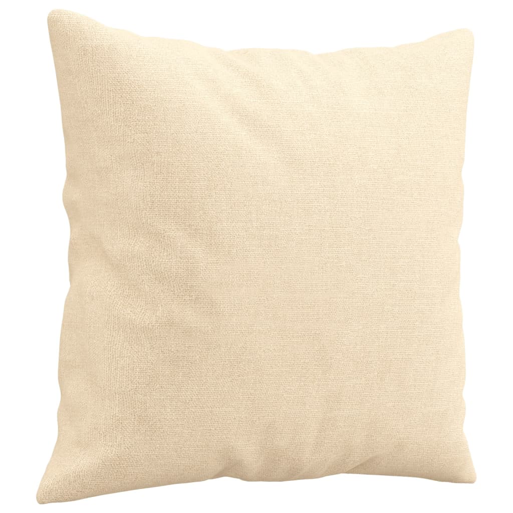 vidaXL Perne decorative 2 buc. crem 40x40 cm, material textil vidaXL Perne decorative 2 buc. crem 40x40 cm, material textil