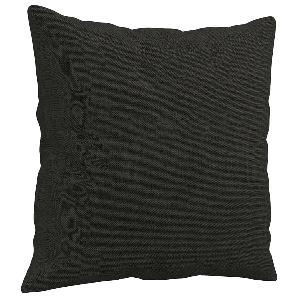 vidaXL Perne decorative, 2 buc., negru, 40 x 40 cm, material textil vidaXL Perne decorative, 2 buc., negru, 40 x 40 cm, material textil