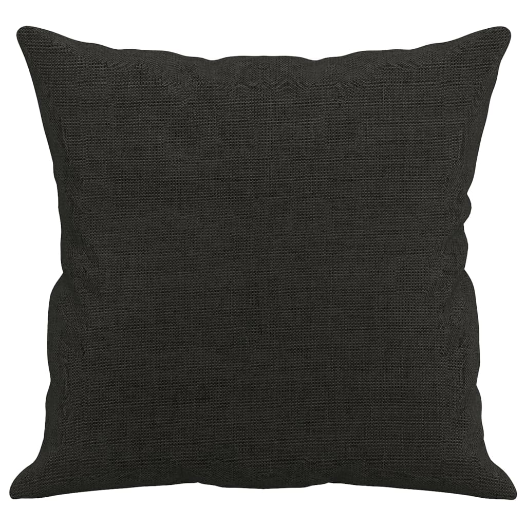vidaXL Perne decorative, 2 buc., negru, 40 x 40 cm, material textil vidaXL Perne decorative, 2 buc., negru, 40 x 40 cm, material textil