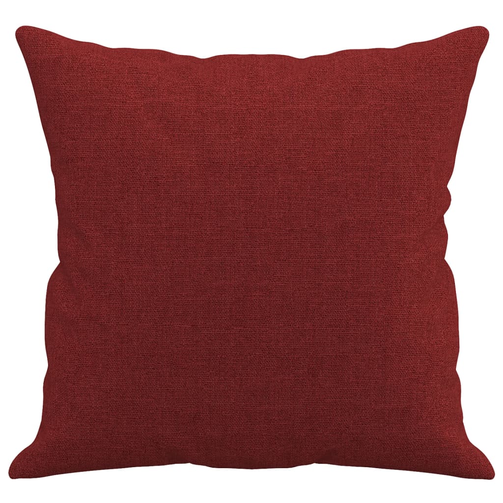 vidaXL Perne decorative, 2 buc., roșu vin, 40x40 cm, material textil vidaXL Perne decorative, 2 buc., roșu vin, 40x40 cm, material textil