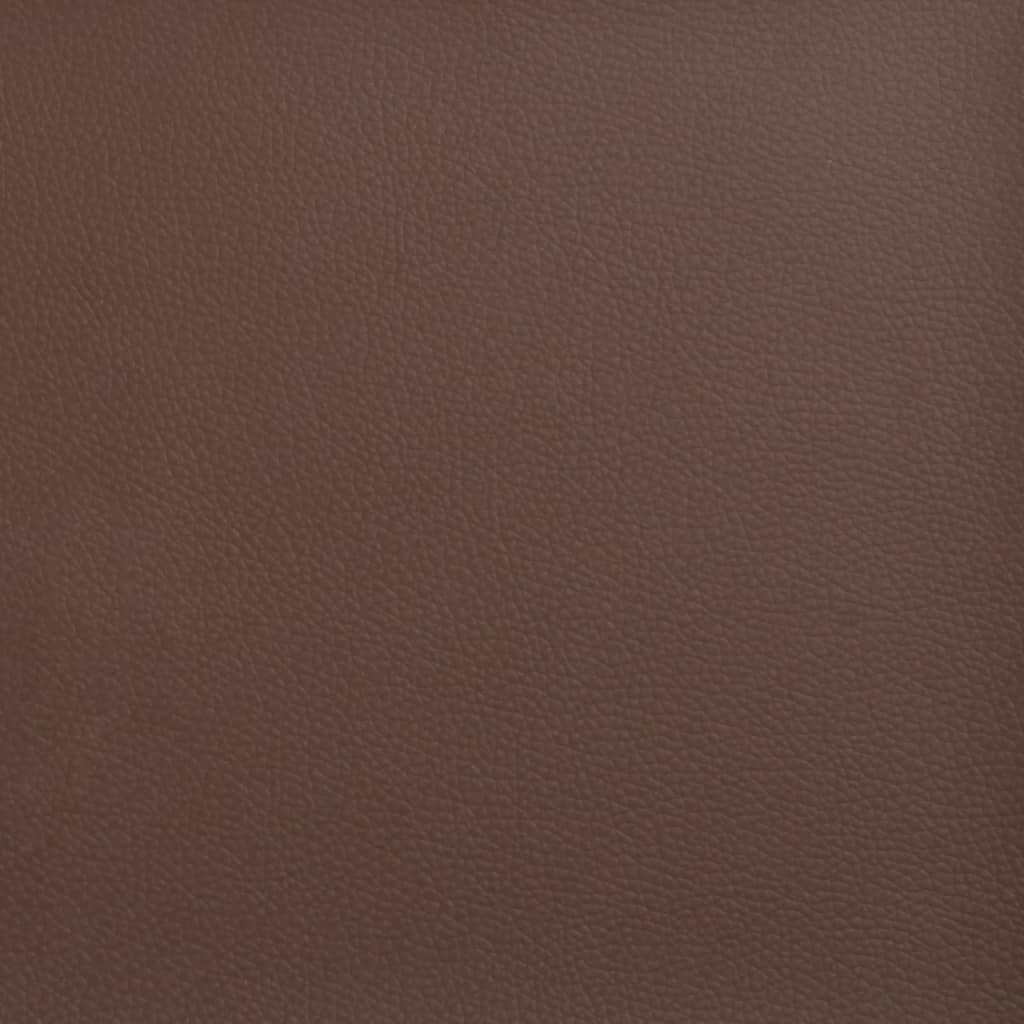 vidaXL Perne decorative, 2 buc., maro, 40x40 cm, piele ecologică vidaXL Perne decorative, 2 buc., maro, 40x40 cm, piele ecologică