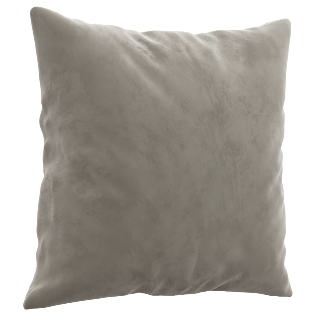 vidaXL Perne decorative, 2 buc., gri deschis, 40x40 cm, catifea vidaXL Perne decorative, 2 buc., gri deschis, 40x40 cm, catifea