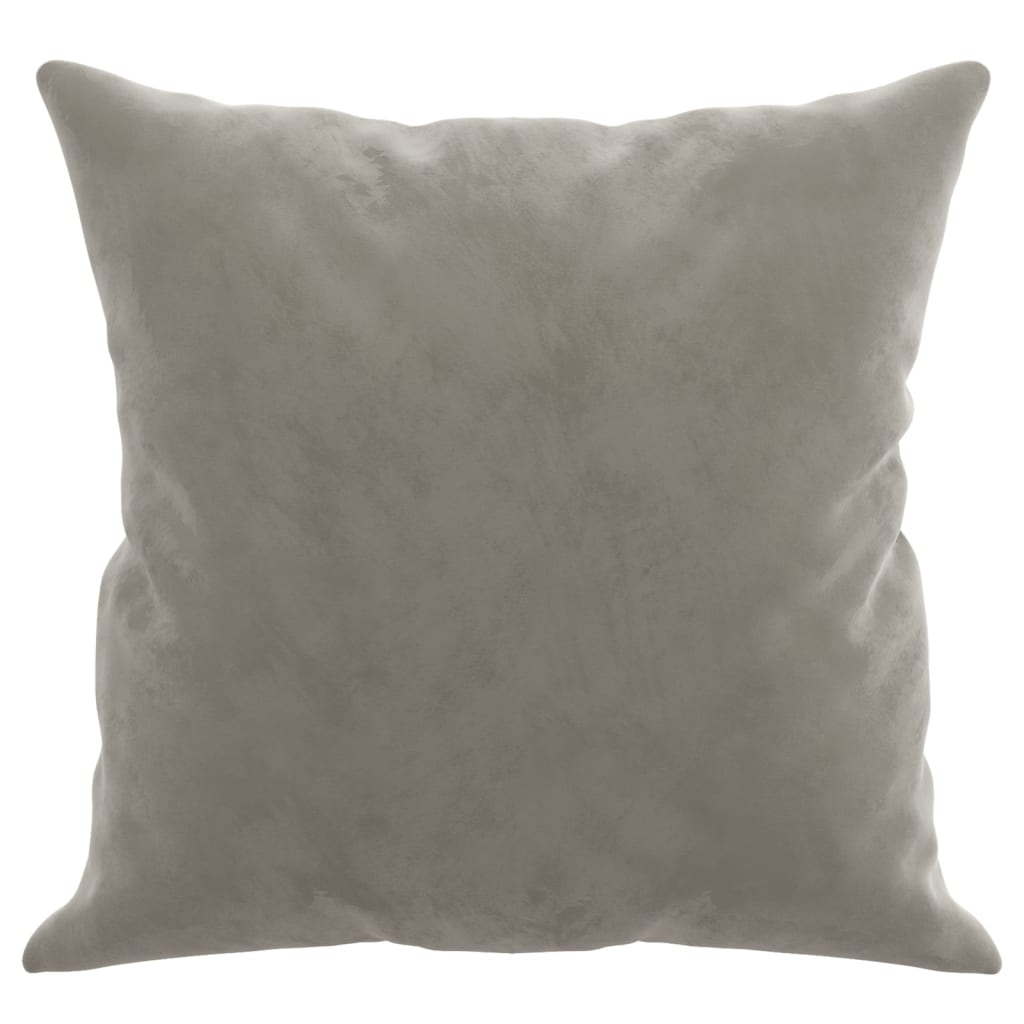 vidaXL Perne decorative, 2 buc., gri deschis, 40x40 cm, catifea vidaXL Perne decorative, 2 buc., gri deschis, 40x40 cm, catifea