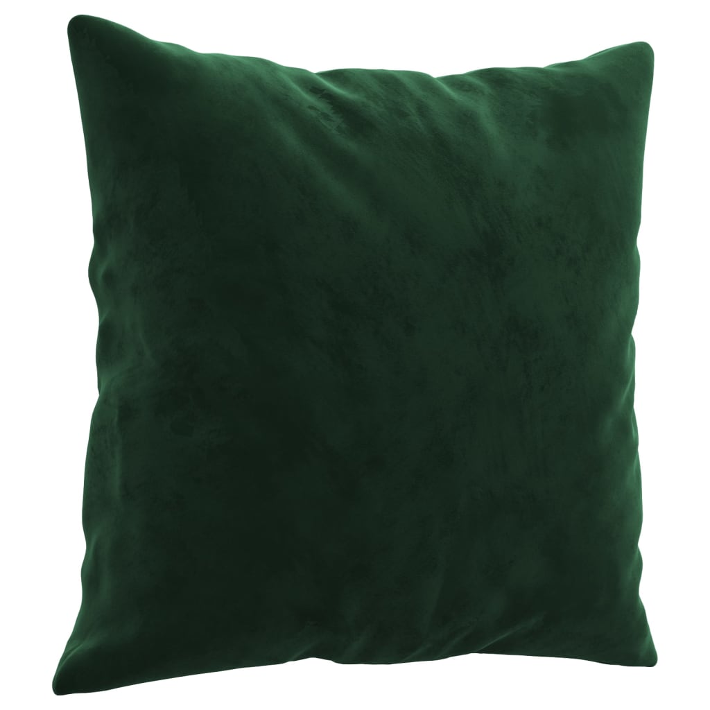 vidaXL Perne decorative, 2 buc., verde închis, 40x40 cm, catifea vidaXL Perne decorative, 2 buc., verde închis, 40x40 cm, catifea