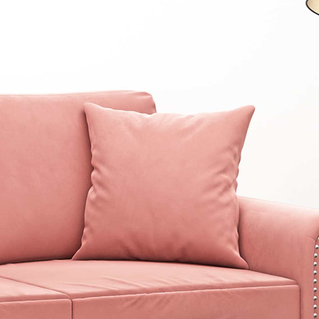 vidaXL Perne decorative, 2 buc., roz, 40x40 cm, catifea vidaXL Perne decorative, 2 buc., roz, 40x40 cm, catifea