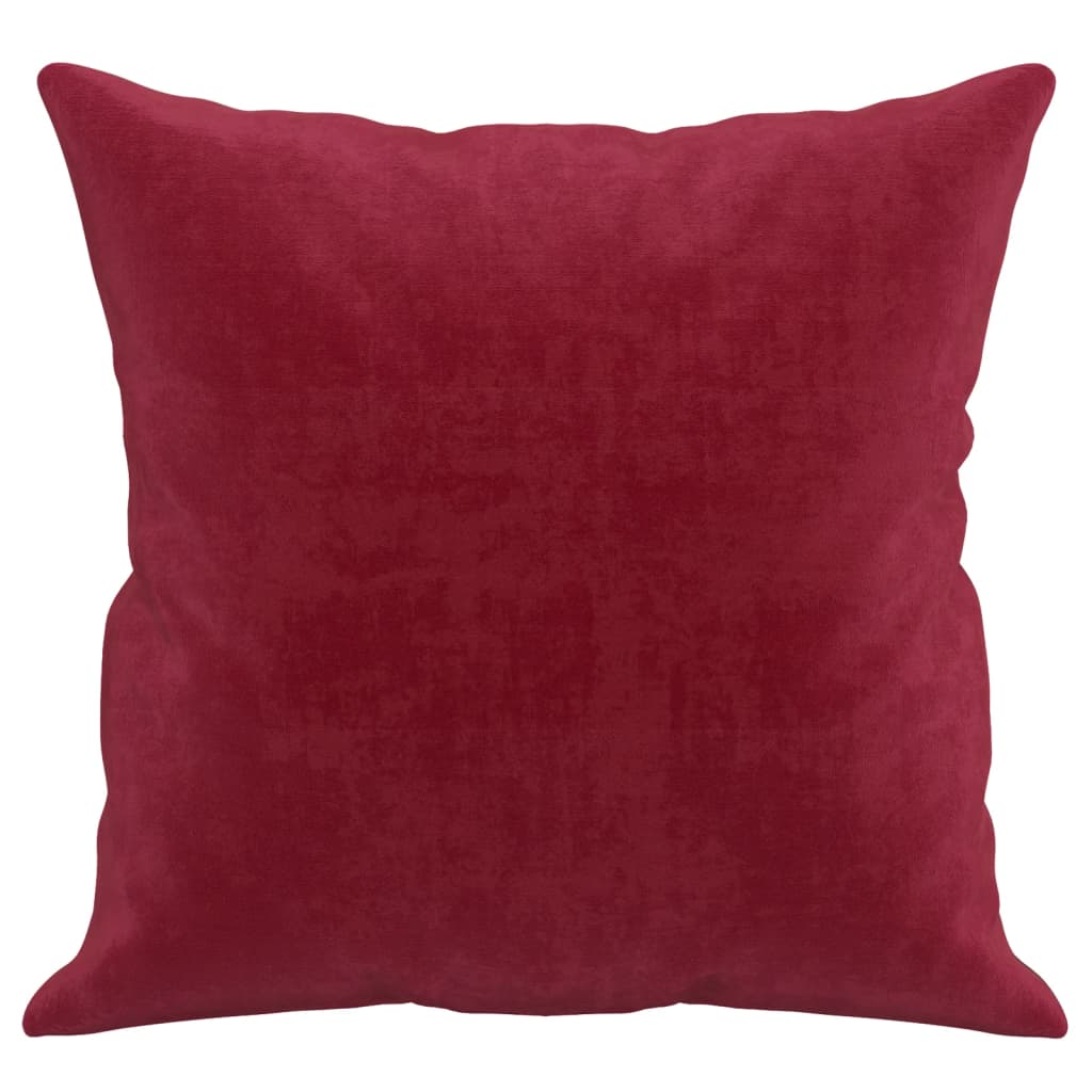 vidaXL Perne decorative, 2 buc., roșu vin, 40x40 cm, catifea vidaXL Perne decorative, 2 buc., roșu vin, 40x40 cm, catifea