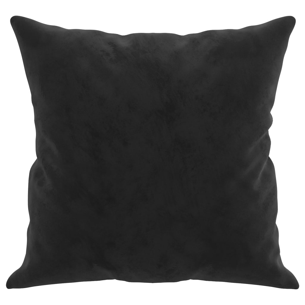 vidaXL Perne decorative, 2 buc., negru, 40x40 cm, catifea vidaXL Perne decorative, 2 buc., negru, 40x40 cm, catifea