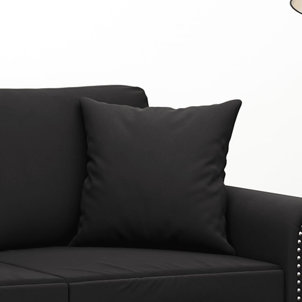 vidaXL Perne decorative, 2 buc., negru, 40x40 cm, catifea vidaXL Perne decorative, 2 buc., negru, 40x40 cm, catifea