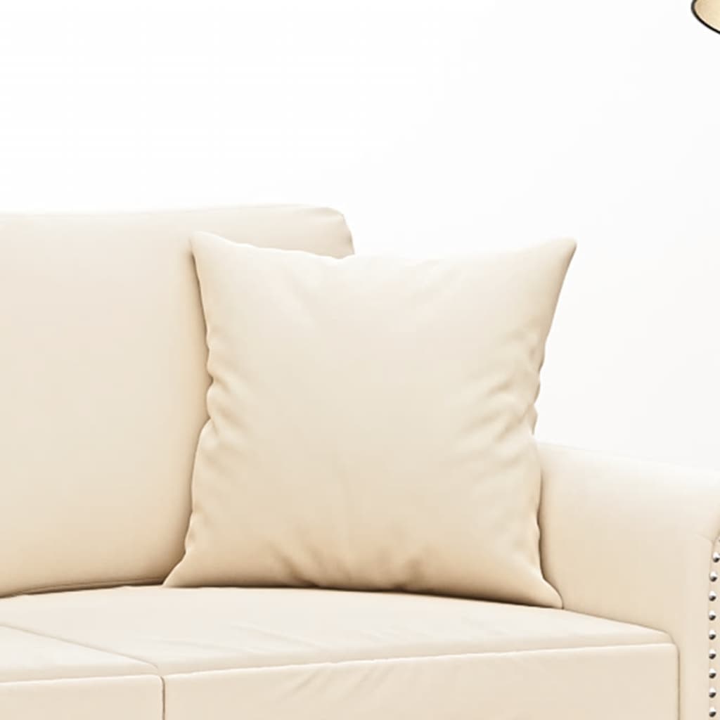 vidaXL Perne decorative, 2 buc., crem, 40x40 cm, catifea vidaXL Perne decorative, 2 buc., crem, 40x40 cm, catifea