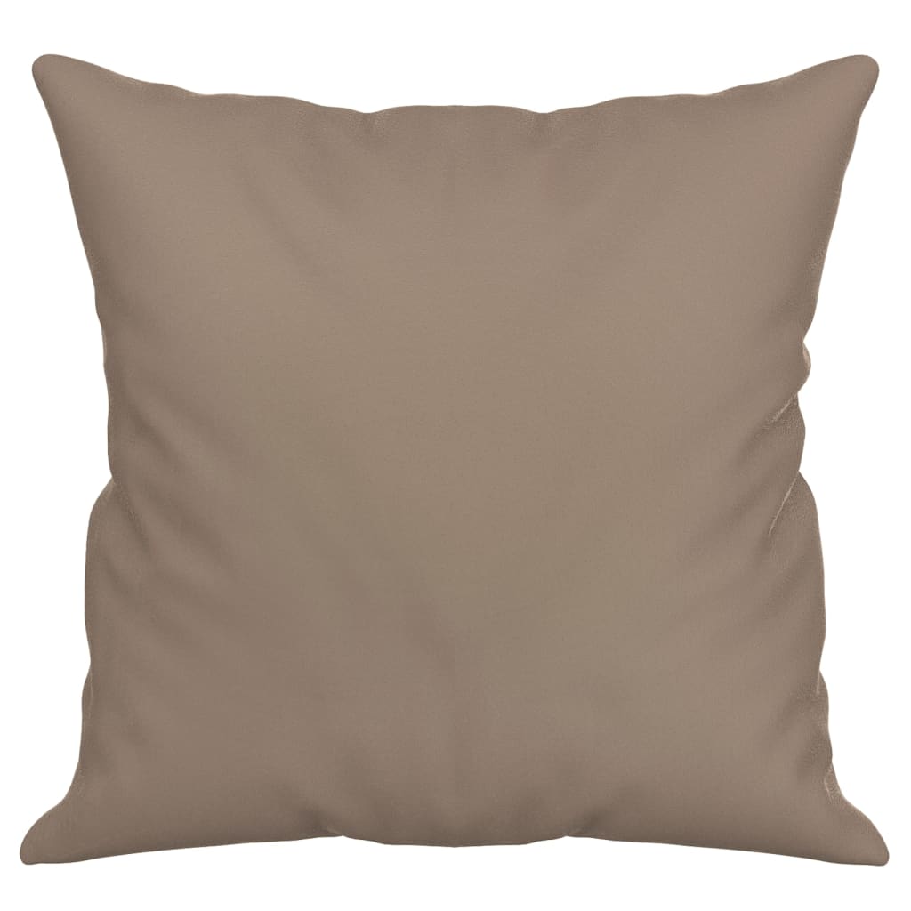 vidaXL Perne decorative, 2 buc., gri taupe, 40x40 cm, microfibră vidaXL Perne decorative, 2 buc., gri taupe, 40x40 cm, microfibră