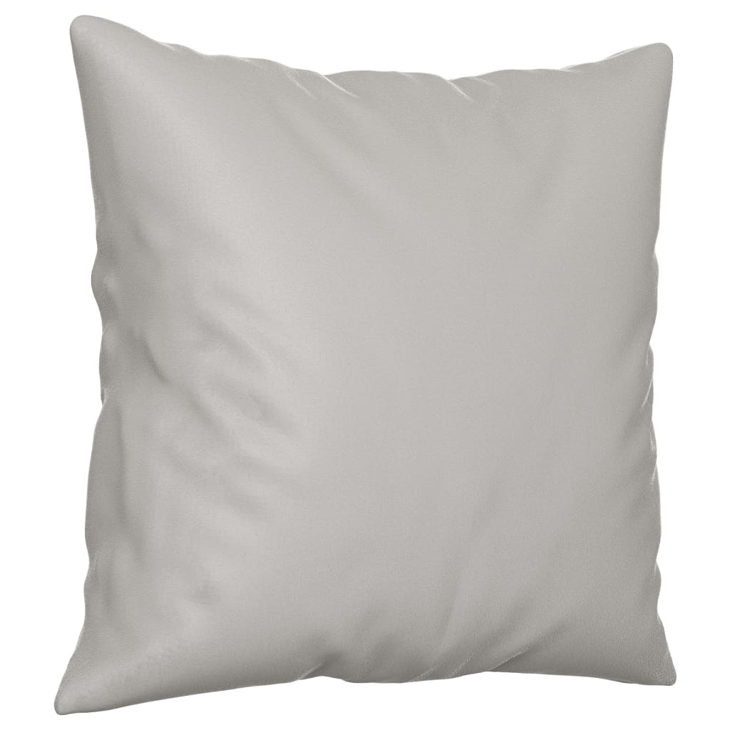 vidaXL Perne decorative, 2 buc., gri deschis, 40x40 cm, microfibră