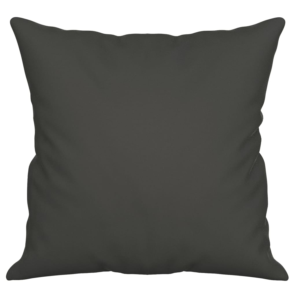 vidaXL Perne decorative, 2 buc., gri închis, 40x40 cm, microfibră