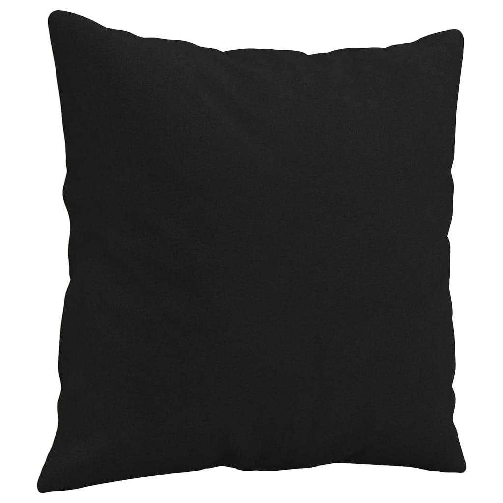 vidaXL Perne decorative, 2 buc., negru, 40x40 cm, microfibră vidaXL Perne decorative, 2 buc., negru, 40x40 cm, microfibră