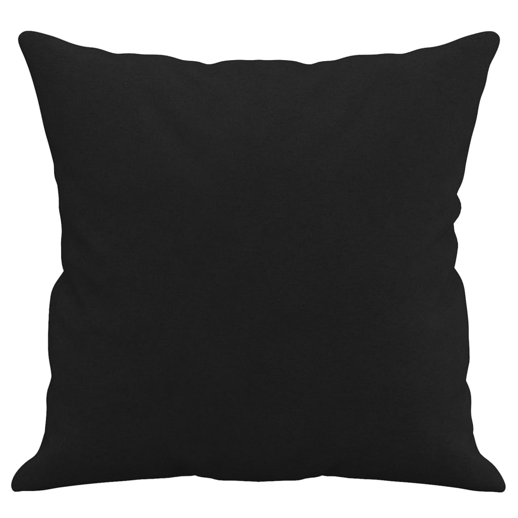 vidaXL Perne decorative, 2 buc., negru, 40x40 cm, microfibră vidaXL Perne decorative, 2 buc., negru, 40x40 cm, microfibră