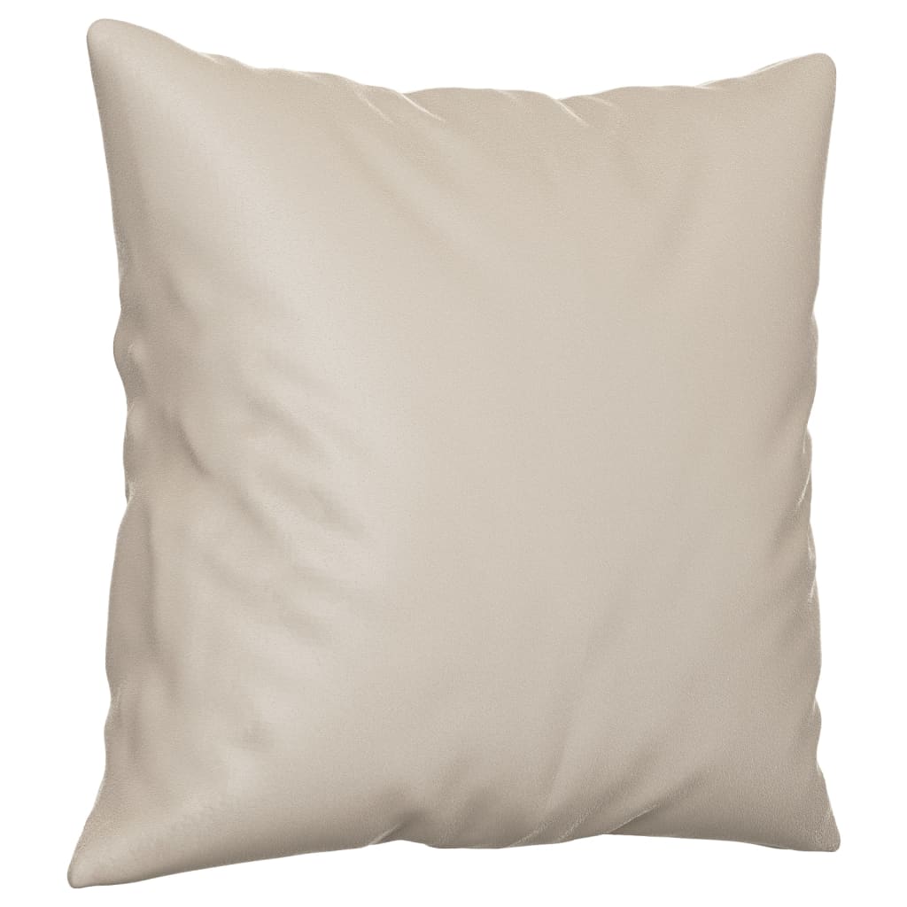 vidaXL Perne decorative, 2 buc., crem, 40x40 cm, microfibră vidaXL Perne decorative, 2 buc., crem, 40x40 cm, microfibră