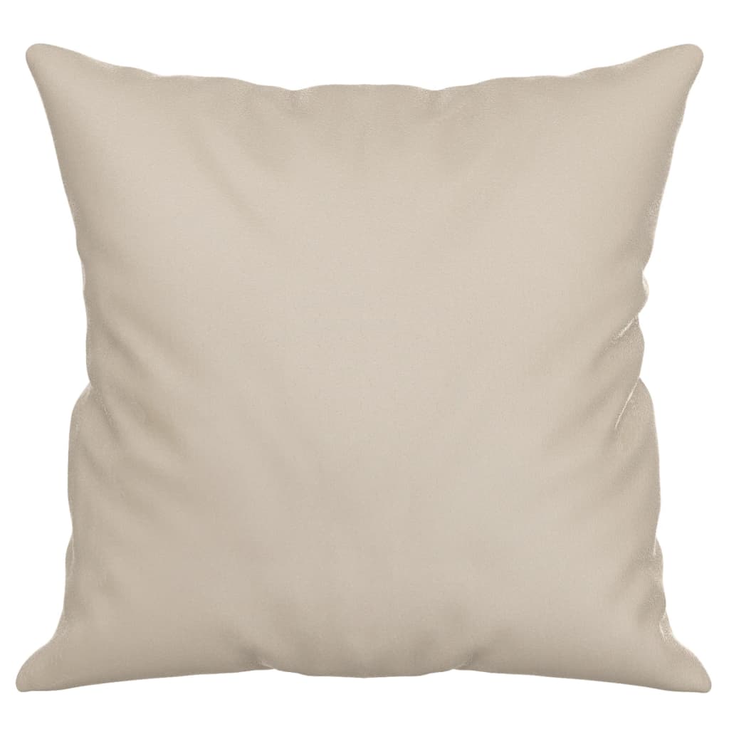 vidaXL Perne decorative, 2 buc., crem, 40x40 cm, microfibră vidaXL Perne decorative, 2 buc., crem, 40x40 cm, microfibră