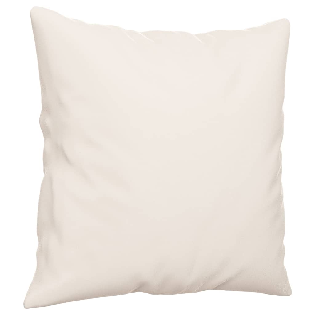vidaXL Perne decorative, 2 buc., bej, 40x40 cm, microfibră vidaXL Perne decorative, 2 buc., bej, 40x40 cm, microfibră
