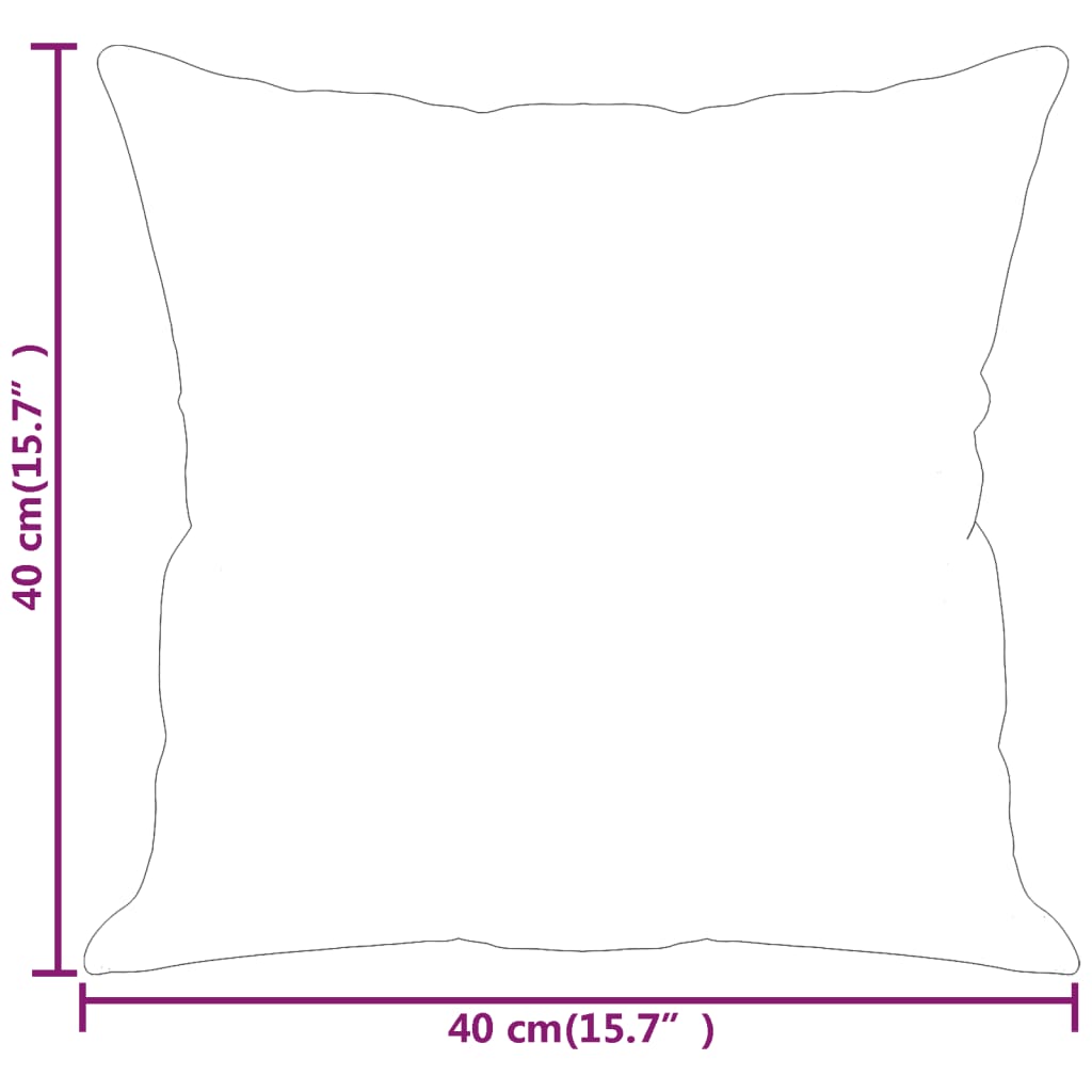 vidaXL Perne decorative, 2 buc., bej, 40x40 cm, microfibră vidaXL Perne decorative, 2 buc., bej, 40x40 cm, microfibră