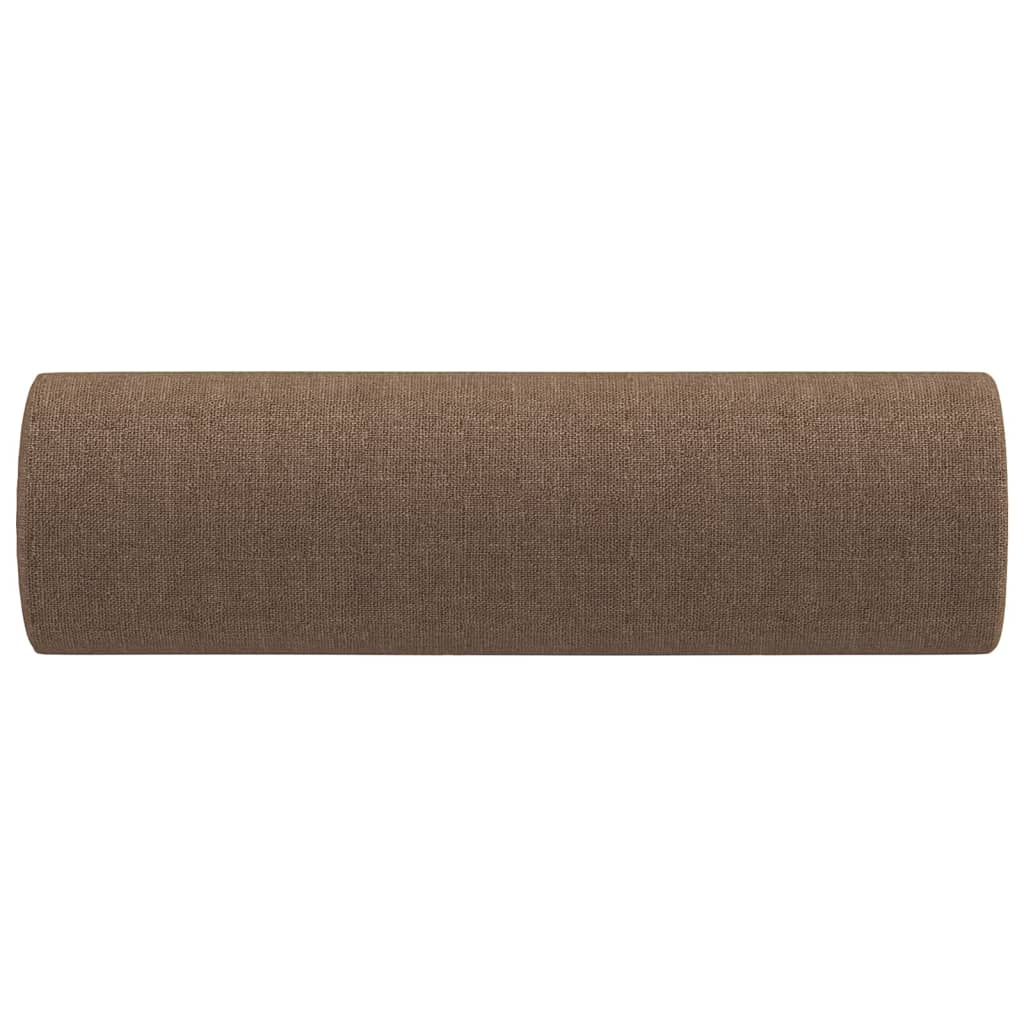 vidaXL Perne decorative, 2 buc., maro, Ø15x50 cm, textil vidaXL Perne decorative, 2 buc., maro, Ø15x50 cm, textil