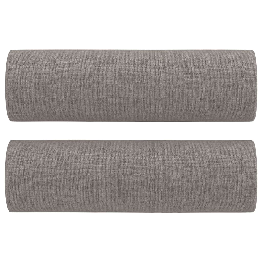 vidaXL Perne decorative, 2 buc., gri taupe, Ø15x50 cm, textil vidaXL Perne decorative, 2 buc., gri taupe, Ø15x50 cm, textil