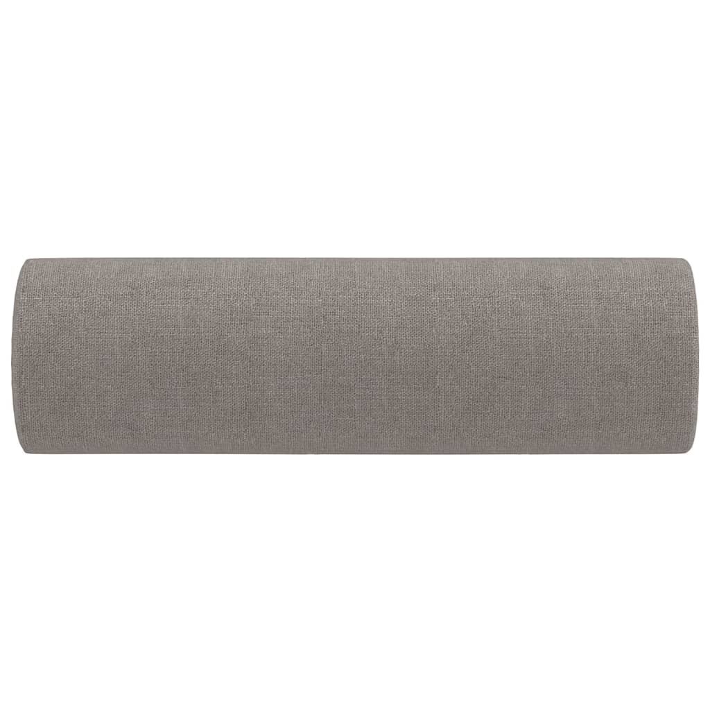 vidaXL Perne decorative, 2 buc., gri taupe, Ø15x50 cm, textil vidaXL Perne decorative, 2 buc., gri taupe, Ø15x50 cm, textil