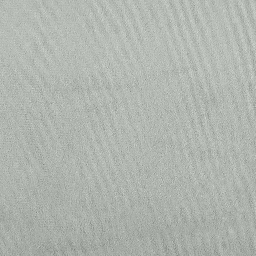 vidaXL Perne decorative, 2 buc., gri deschis, Ø15x50 cm, catifea vidaXL Perne decorative, 2 buc., gri deschis, Ø15x50 cm, catifea