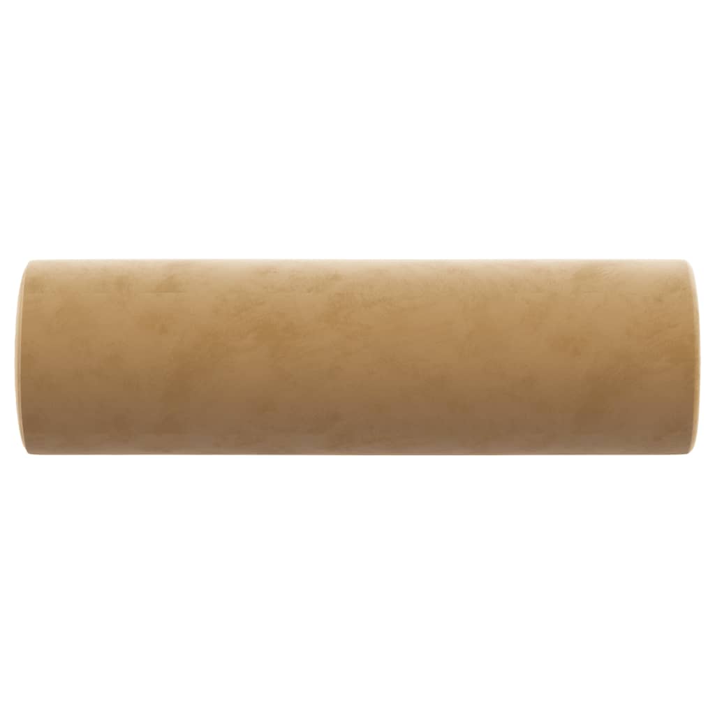 vidaXL Perne decorative, 2 buc., maro, Ø15x50 cm, catifea vidaXL Perne decorative, 2 buc., maro, Ø15x50 cm, catifea