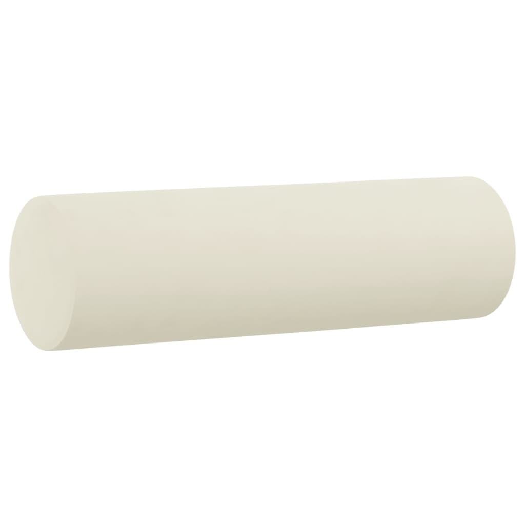 vidaXL Perne decorative, 2 buc., crem, Ø15x50 cm, catifea vidaXL Perne decorative, 2 buc., crem, Ø15x50 cm, catifea