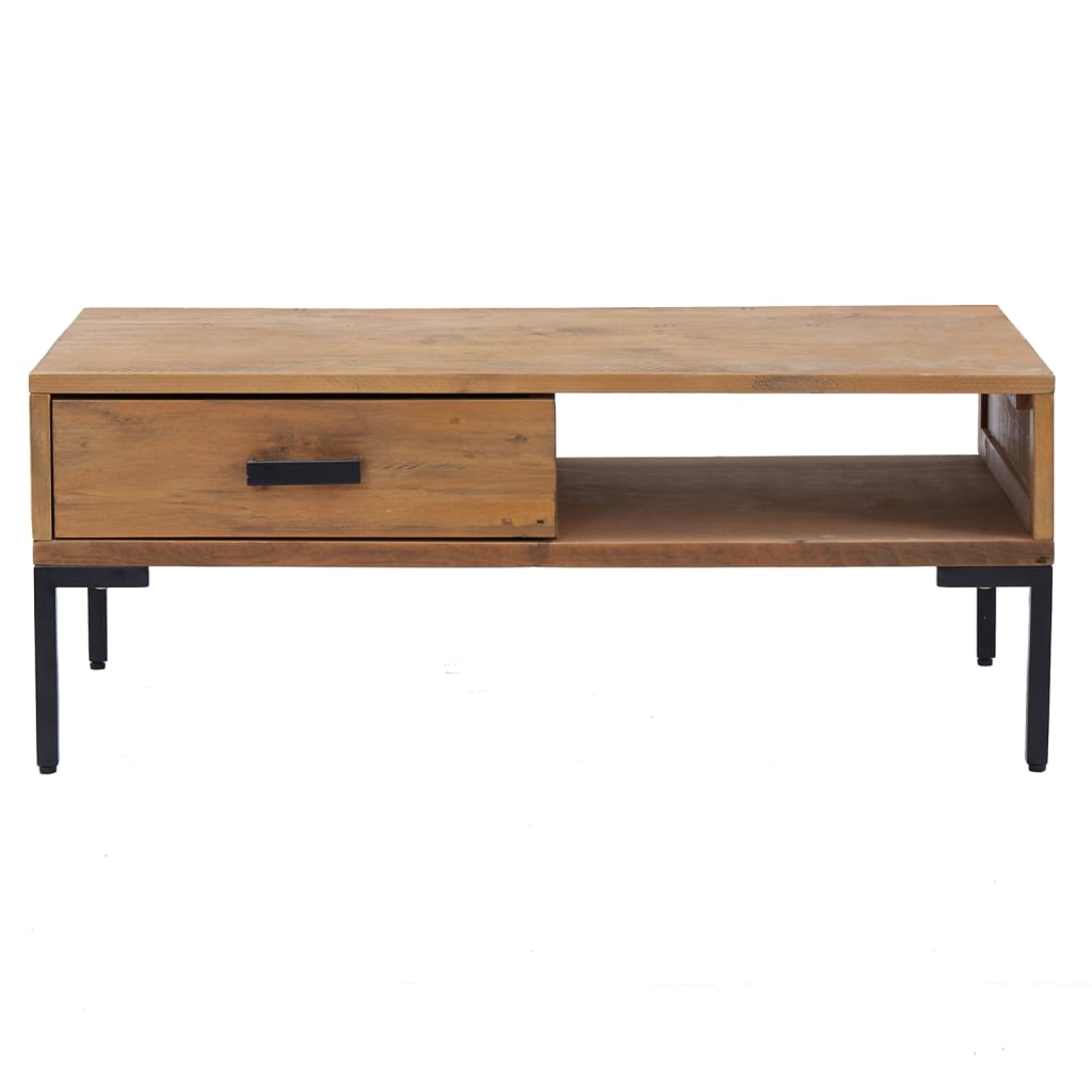 vidaXL Măsuță de cafea, 90x50x35 cm, lemn masiv de pin reciclat vidaXL Măsuță de cafea, 90x50x35 cm, lemn masiv de pin reciclat