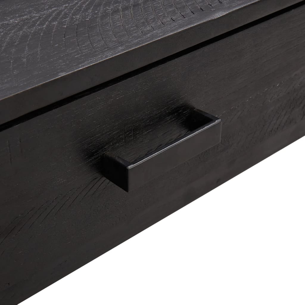 vidaXL Măsuță de cafea, negru, 90x50x35 cm, lemn masiv de pin reciclat vidaXL Măsuță de cafea, negru, 90x50x35 cm, lemn masiv de pin reciclat