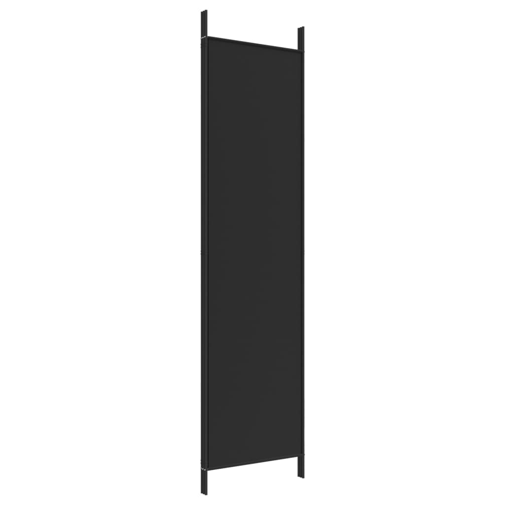 vidaXL Paravan de cameră cu 3 panouri, negru, 150x200 cm, textil vidaXL Paravan de cameră cu 3 panouri, negru, 150x200 cm, textil