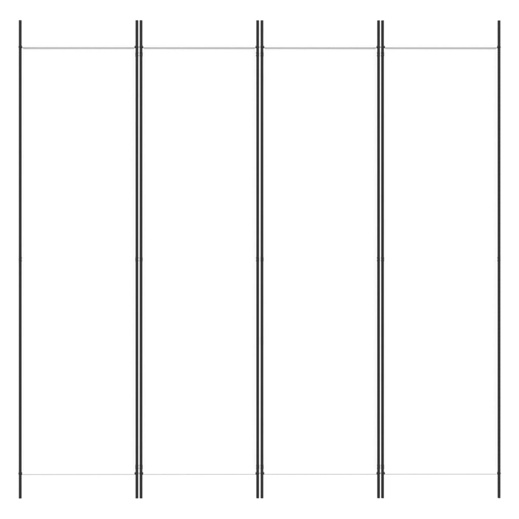 vidaXL Paravan de cameră cu 4 panouri, alb, 200x200 cm, textil vidaXL Paravan de cameră cu 4 panouri, alb, 200x200 cm, textil