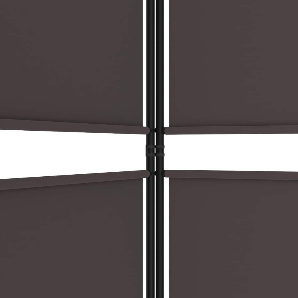 vidaXL Paravan de cameră cu 5 panouri maro 250x200 cm material textil vidaXL Paravan de cameră cu 5 panouri maro 250x200 cm material textil