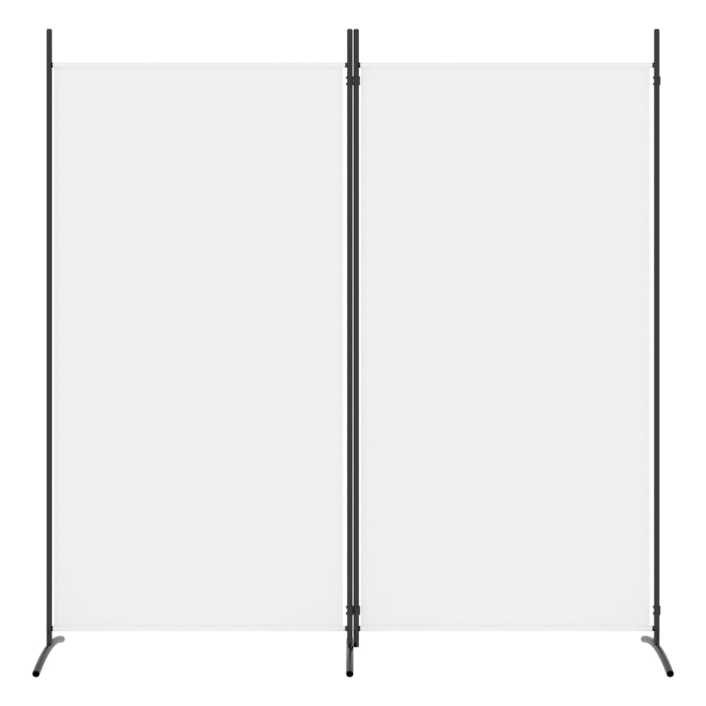 vidaXL Paravan de cameră cu 2 panouri, alb, 175x180 cm, textil vidaXL Paravan de cameră cu 2 panouri, alb, 175x180 cm, textil