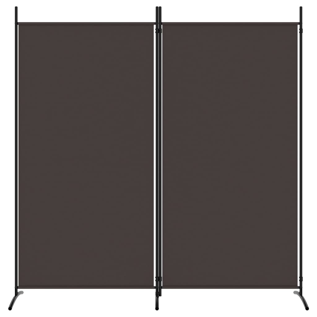 vidaXL Paravan de cameră cu 2 panouri, maro, 175x180 cm, textil vidaXL Paravan de cameră cu 2 panouri, maro, 175x180 cm, textil