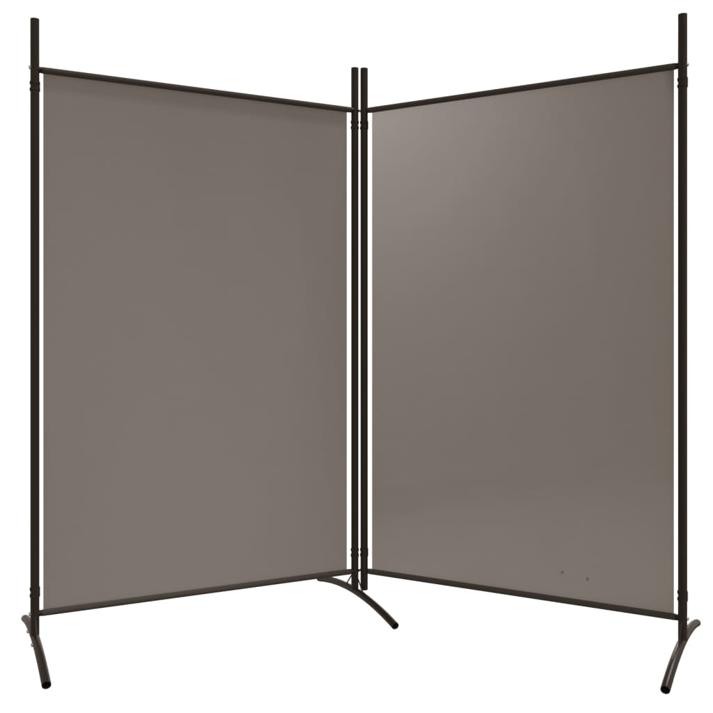 vidaXL Paravan de cameră cu 2 panouri, antracit, 175x180 cm vidaXL Paravan de cameră cu 2 panouri, antracit, 175x180 cm