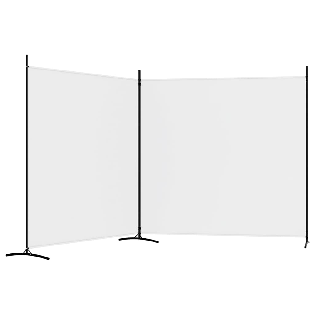 vidaXL Paravan de cameră cu 2 panouri, alb, 348x180 cm vidaXL Paravan de cameră cu 2 panouri, alb, 348x180 cm