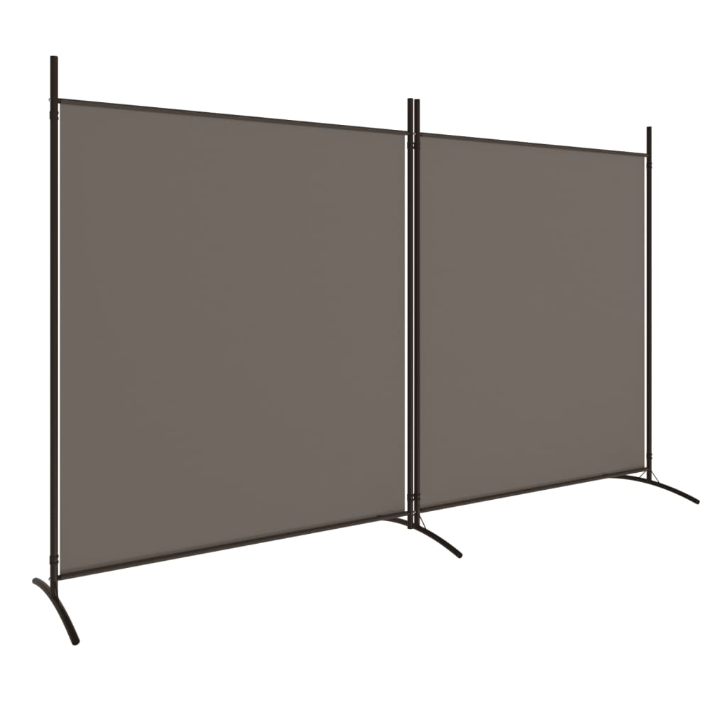 vidaXL Paravan de cameră cu 2 panouri, antracit, 348x180 cm vidaXL Paravan de cameră cu 2 panouri, antracit, 348x180 cm