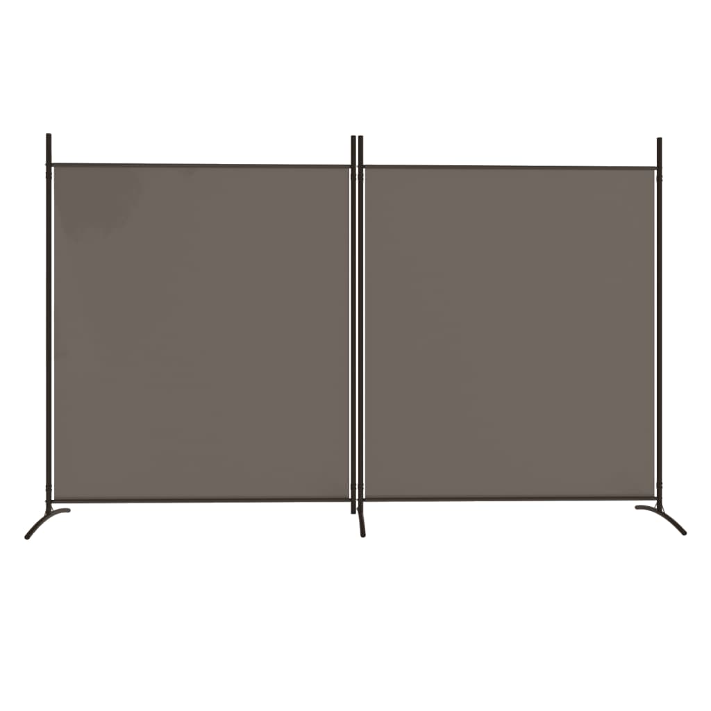 vidaXL Paravan de cameră cu 2 panouri, antracit, 348x180 cm vidaXL Paravan de cameră cu 2 panouri, antracit, 348x180 cm