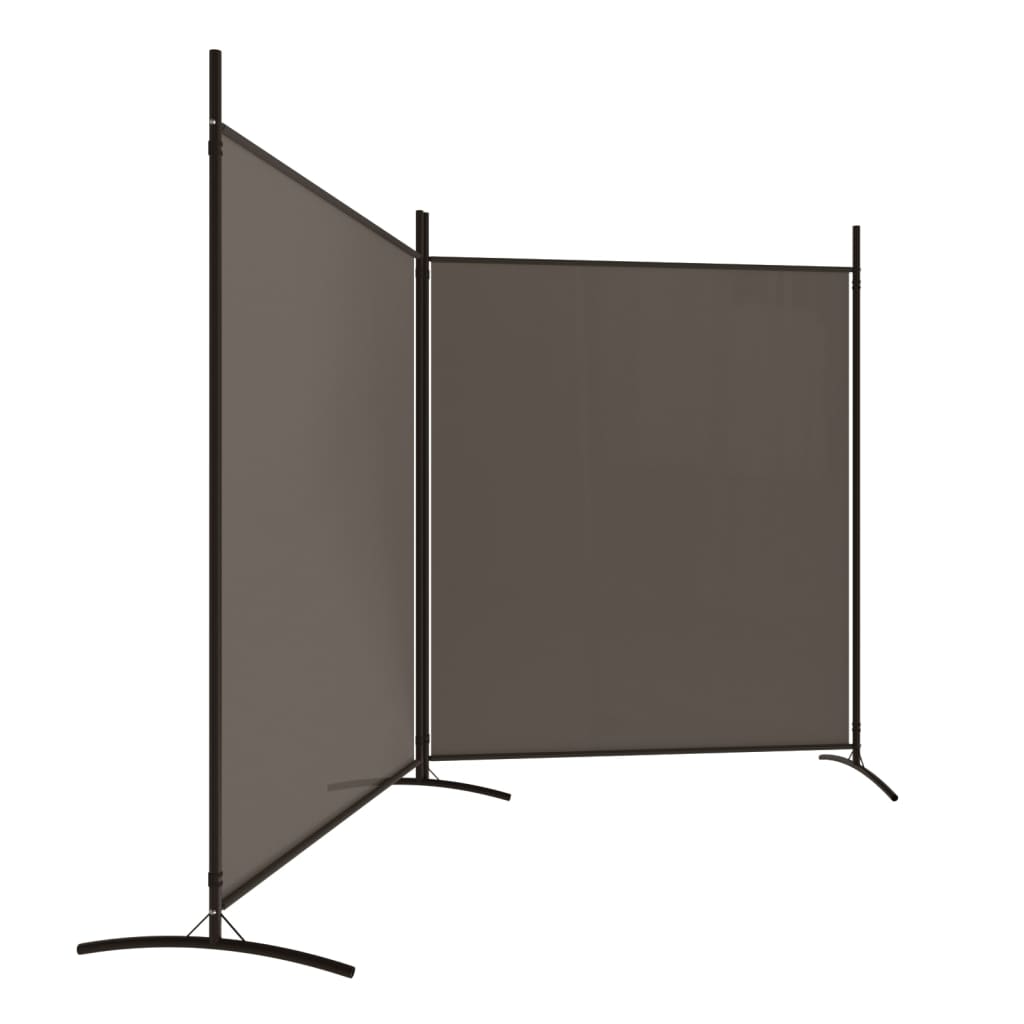 vidaXL Paravan de cameră cu 2 panouri, antracit, 348x180 cm vidaXL Paravan de cameră cu 2 panouri, antracit, 348x180 cm