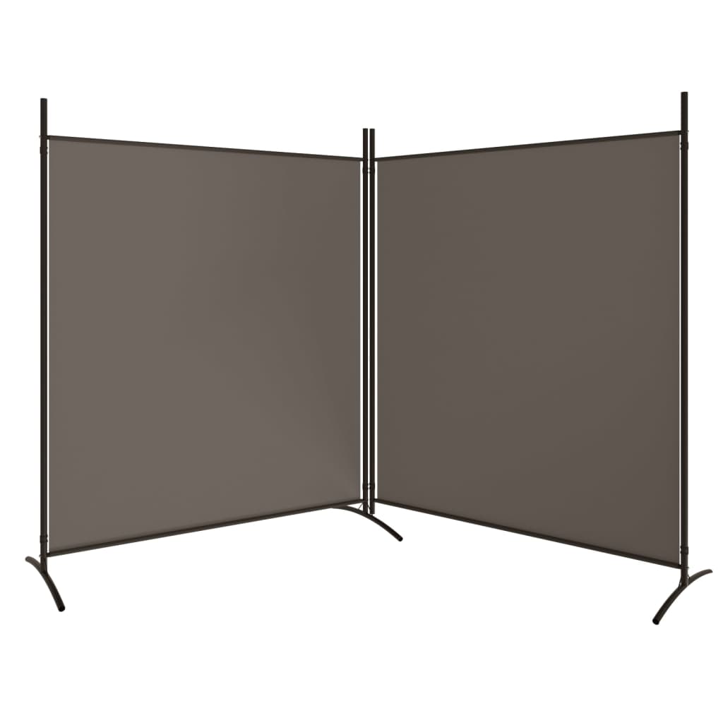 vidaXL Paravan de cameră cu 2 panouri, antracit, 348x180 cm vidaXL Paravan de cameră cu 2 panouri, antracit, 348x180 cm