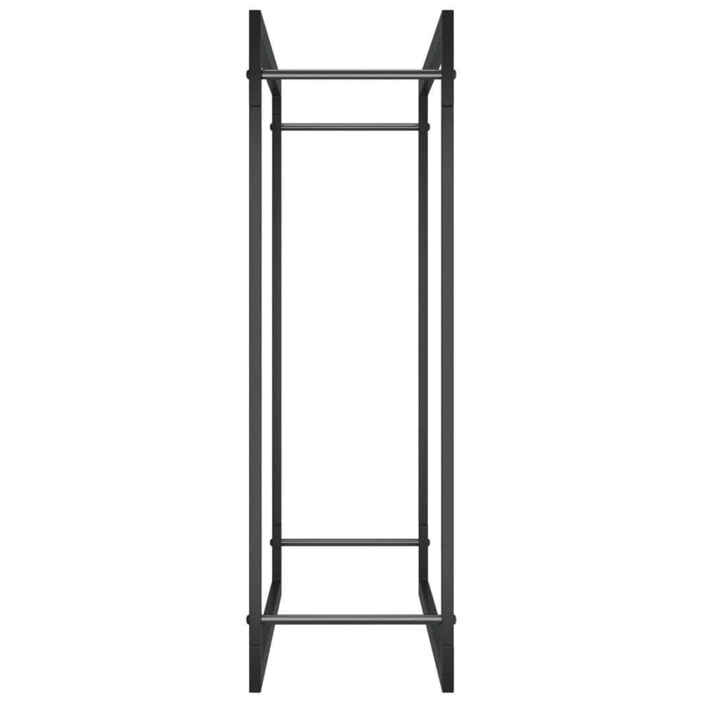vidaXL Suport pentru lemne de foc, negru mat, 80x28x86 cm, oțel vidaXL Suport pentru lemne de foc, negru mat, 80x28x86 cm, oțel