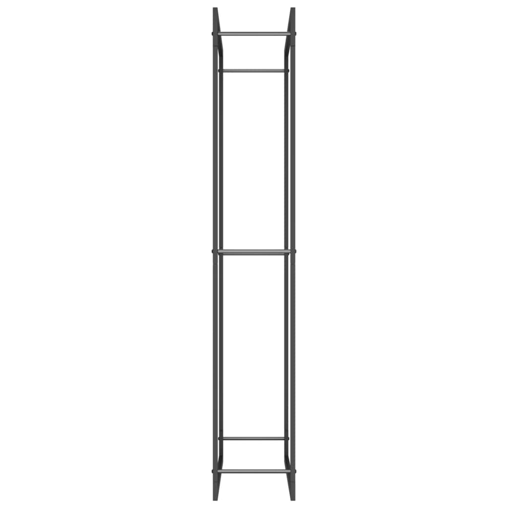 vidaXL Suport pentru lemne de foc, negru mat, 80x28x154 cm, oțel vidaXL Suport pentru lemne de foc, negru mat, 80x28x154 cm, oțel