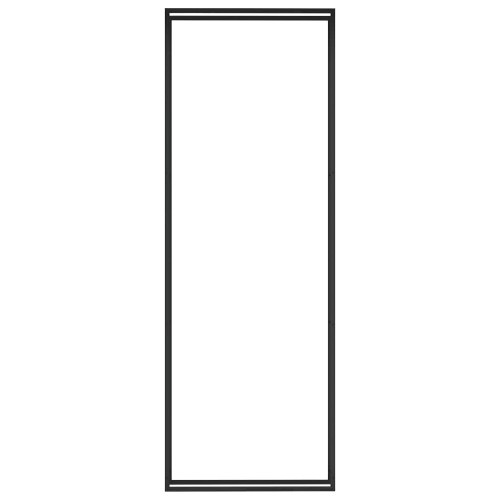 vidaXL Suport pentru lemne de foc, negru mat, 110x28x312 cm, oțel